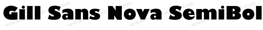 Gill Sans Nova SemiBold字体转换